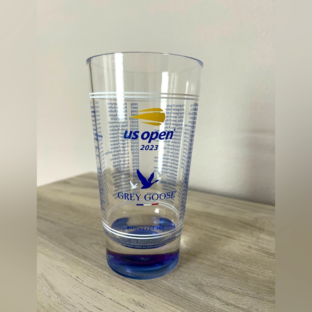Brand New Plastic glass souvenir cup. US Open 2023 .